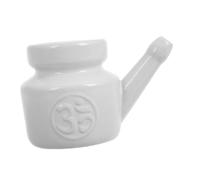 Mikikit Botella para Lavado de Senos Paranasales Limpiador Nasal de Cerámica de 350 Ml Experiencia de Limpieza No Irritante y Uso Versátil en Yoga y Cambios Estacionales