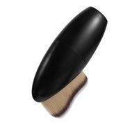 Mikikit Brocha Maquillaje Base Suave para Fundación Líquida y Polvo Fijador Diseño Compacto sin para Aplicación Uniforme y Mujeres