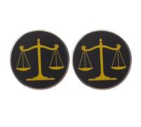 Mikikit Broche de Solapa de Aleación para Abogados y Jueces 2 Piezas Diseño Balanza Justicia Símbolo de Equidad Accesorio Formal para Trajes y Estudiantes de Derecho Obsequio