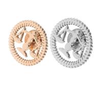 Mikikit Broche de Solapa de Metal para Abogados y Jueces Set 2 Piezas Balanza Justicia en Color Dorado y Plateado Accesorio Profesional para Traje y Estudiantes de Derecho