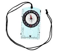 Mikikit Brújula Multifuncional con Regla de Escala Integrada para Senderismo Camping Orientación y Exploración al Aire Herramienta Precisa Compacta Azul