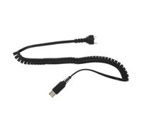 Mikikit Cable para Taladro de Uñas Conector Chapado en Oro y Exterior Tejido Reforzado, Plástico Negro para Conexión Estable y Flexible en Salones