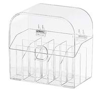 Mikikit Caja de Almacenamiento Transparente y Diseño sin Rebabas Gran Capacidad 15 Compartimentos Separados para Organizar Lápices Labiales y Cosméticos para Maquillaje