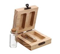 Mikikit Caja de Madera Cierre Seguro Varios estilos para Guardar Cabello Fetal y Cordón Umbilical Tacto Agradable para Niño, Adecuado para Decoración del Hogar y Recuerdos Obsequios