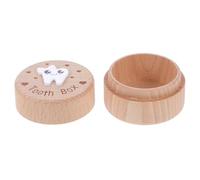 Mikikit Caja de Madera para Guardar Dientes de Cofre para Dientes Perdidos Diseño Adorable Almacenamiento Recuerdos de de Espacio