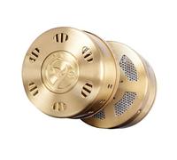 Mikikit Caja de Moxibustión de Cobre Dorado Ligera Tapa y Base para Terapia de Moxa sin Humo Adecuado para Adultos y Personas Mayores