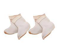 Mikikit Calcetines Térmicos para Mujer, Forros de Vellón para Botas de Lluvia, Protección y Aislamiento Térmico, Talla M 39, 2 Pares para Caminatas Largas