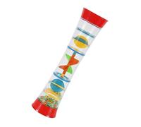 Mikikit Caleidoscopio Giratorio De Campana De Mano Para Niños Pequeños, Plástico Rojo, Juguete Didáctico Sensorial y Cognitivo Para Desarrollo Auditivo y Motriz, Obsequio Educativo