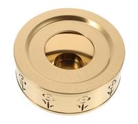 Mikikit Calentador De Tetera: Soporte para Tetera con Forma De Flor Hueca, Portavelas Inoxidable para Calentar Café, Leche Y