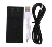 Mikikit Cambiador De Voz Portátil Tarjeta De Sonido para Streaming y Grabación Modulador De Voz Compacto para Móviles y Computadoras Efectos De Sonido Real