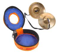 Mikikit Campanas de Platillo de Dedo de Cobre Dorado, Instrumento de Percusión Manual Portátil Diseño Delicado para Mindfulness y Terapia de Sonido