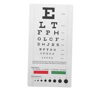 Mikikit Carta Visual para Pruebas de Casa Gráfico de PVC Resistente para Exámenes Oculares Herramienta de Evaluación Visual Duradera y de Usar para Monitoreo Salud Ocular