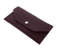 Mikikit Cartera Mujer Cuero Sintético Delgada con Compartimentos para Monedas y Tarjetas Diseño Flip Práctico Monedero Portátil para Dinero y Presupuesto Diario Color Marrón Oscuro