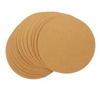 Mikikit Cartulinas Redondas de Papel Kraft 17X17 CM 40 Piezas Cartón Grueso para Pintar y Caligrafía Papel Artístico para Manualidades y Dibujo DIY