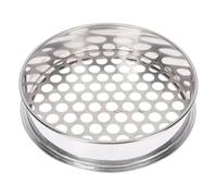 Mikikit Cedazo de Clasificación de Acero Inoxidable 20 CM con Orificio Redondo de 16 MM para Arándanos y Granos de Café Cedazo Redondo para Tamizado Preciso en Cocina y Jardinería