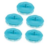 Mikikit Cepillo Cabello De Masaje Redondo 5 Piezas Tamaño Mediano Plástico Duradero Para Baño y Ducha Uso Doméstico Herramienta Desmontable