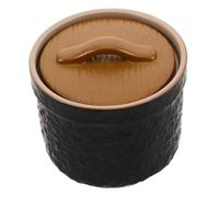 Mikikit Ceramic Soup Crock With Lid Porcelain Stew Pot For Steaming Slow Cooking Chinese Pot For Home Kitchen And Restaurant