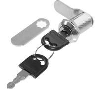 Mikikit Cerradura de Escritorio para Cajones con Llave, Aleación de Zinc y Abs, Cam Lock 5/8, Protección para Archivos y Objetos Importantes Hogar