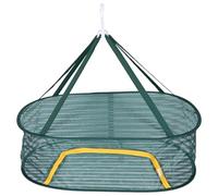 Mikikit Cesta de Secado Plegable de Malla para Frutas Pescado Carne y Verduras Cesta Colgante para Cocina y Exterior Secadora de Alimentos