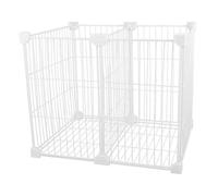 Mikikit Cesta Organizadora para Congelador Horizontal Fondo Sólido Alambre Metálico Resistente para Bajas Temperaturas 2 Compartimentos Tamaño 36X30X30 CM Contenedor Dividido para