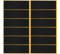Mikikit Cinta Antideslizante de Espuma para Fingerboard 12 Unidades Negras 38X110 MM Accesorios para Finger Skateboard Agarre Mejorado para Práctica y Competición