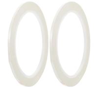 Mikikit Cintas de Posición para Diapasón de Violín y Violonchelo para Principiantes, Adhesivo Fácil de Quitar, Material Pvc Blanco, 2 Rollos para Práctica y Aprendizaje