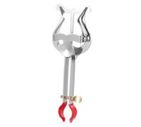 Mikikit Clip de Partitura de Metal Plata Compacto Abrazadera para Partituras Portátil y Soporte para Lira