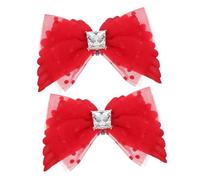 Mikikit Clips de Zapatos con Alas Desmontables Adorno Lazo con Puntos Hebillas para Tacones Altos Accesorios para Bodas y Uso Diario