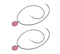 Mikikit Clips para Gorra de Golf Magnéticos 2 Piezas Colgante Marcador de Bola de Cristal Rojo Soporte Elegante para Visera y Accesorio Portátil para Golfistas