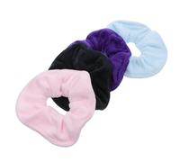 Mikikit Coleteros Grandes para Secar el Cabello de Microfibra Súper, Lazos Elásticos Pelo Ajuste Moderado, Pack de 4 Piezas para Mujeres y Niñas
