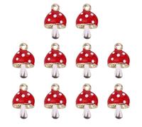 Mikikit Colgantes para Hacer Pendientes de Aleación Forma de Hongo 10 Piezas Dijes DIY Ligeros y Duraderos para Bisutería Accesorios de Decoración para Pulseras y Llaveros