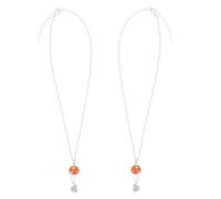 Mikikit Collar Magnético para Parejas 2 Unidades, Collares Colgantes Forma de Hongo Estilo Hip Hop, Cadena Cuello Color Café, Joyería para Mujer y Ocasión de Fiesta