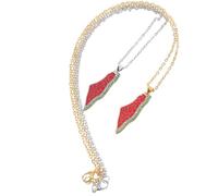 Mikikit Collar Unisex con Colgante de Sandía Vibrante y Creativo Joyería de Moda para Mujer y Hombre Regalo Versátil para Ocasiones Casuales y Formales Estilo Único para Verano y Playa