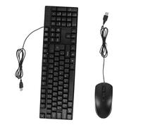 Mikikit Combo De Teclado y Ratón USB Silencioso Teclado Completo Ergonomico para Oficina y Hogar Accesorio Práctico para Pc y Laptop