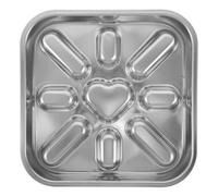 Mikikit Comedero Lento para Perros 23x23 Cm de Acero Inoxidable, Tazón Antideslizante para Alimentación Lenta, Cuenco para Mascotas Pequeñas y Medianas, Plato para Pienso Que Mejora