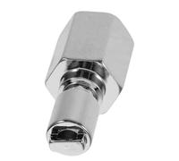 Mikikit Conector de Inflador de Bcd de Buceo Adaptador de Conexión Rápida Conexión Rápida del Tanque de Buceo 3/8-24 Unf Hembra Boquilla Estándar de 12,7mm Plata Cobre Niquelado