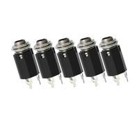 Mikikit Conectores Metálicos para Guitarra Eléctrica 635 MM de Salida Placa Accesorios para Pastilla 5 Piezas Compatibles para Reparación y Soldadura