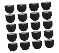 Mikikit Conectores para Estanterías De Alambre 20 Piezas Negro y Blanco Abs Clip De Gabinete Modular para Organizador De Cubos En Almacenamiento Hogar