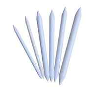 Mikikit Conjunto de 18 Tocones y Tortillones Blancos de Papel para Difuminar, Afilables Bloque de Lijado, Ideales para Grafito y Técnicas Secas en Dibujo Artístico