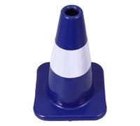 Mikikit Cono de Señalización Vial Reflectante de PVC 30X20X20 CM Cono de Tráfico Naranja para Estacionamiento y Carretera Ligero y Resistente para Seguridad Vial