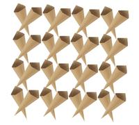 Mikikit Conos de Papel Kraft 120 Piezas para Pétalos y Confeti en Bodas 6.7X2.36 Pulgadas Ideales para Ramos, Chocolates y Decoraciones de Fiesta
