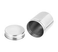 Mikikit Contenedor de Almacenamiento Multifuncional de Acero Inoxidable Plata, Fácil Acceso Prueba de Polvo para Medicina y Aceite en Hogar o Restaurante