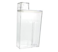 Mikikit Contenedor de Gran Capacidad Tapa Medidora Transparente y Material Pet Resistente de Detergente Líquido para Almacenamiento Doméstico Seguro Fugas