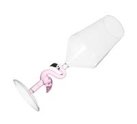 Mikikit Copa de Vino Rosa Flamenco de Vidrio Decorativo Copa de Cóctel Creativa para Bar y Hogar para Restaurantes y Banquetes