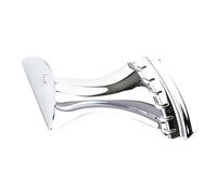 Mikikit Cordal de Guitarra Metálico Cromado Corto para Guitarra Acústica y Clásica, Pieza de Repuesto para Puente, Tabla de Tracción Redonda F04a, Accesorio para Mejora de Tono y Sustain