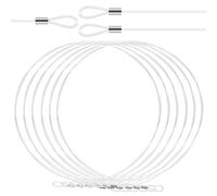 Mikikit Cordón Colgante Transparente de Nylon 12 Unidades de 15 M Doble Extremo en Bucle Cable Invisible para Colgar Cuadros y Decoraciones Hogar Resistente y Multipropósito