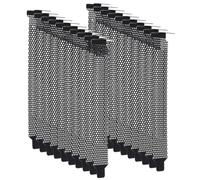 Mikikit Cubiertas de Malla Metálica para Ranuras Pci de Gabinete de Pc, 20 Piezas Negras Función Antipolvo para Cajas Matx y ATX en Ambientes de Oficina