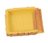 Mikikit Cuenca Tortuga Plato De Alimentación para Reptiles Cuenco De Agua para Tortugas Contenedor De Comida Cuenco De Agua para Reptiles Bebedero para Mascotas Arrastran