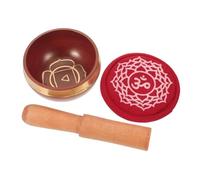 Mikikit Cuenco Nepalés para con Almohadilla y Accesorios de Templo Tibetano para Yoga y Relajación