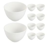 Mikikit Cuenco para Mascarillas de Belleza de Silicona 10 Piezas Tamaño Medio 10X7 CM Recipiente para Tratamientos Faciales en Salones de Belleza